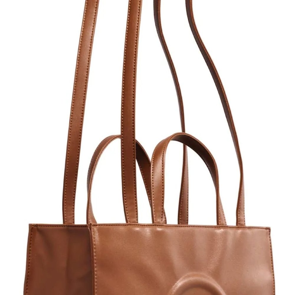 Authentic Telfar Medium Tan Bag - image 2